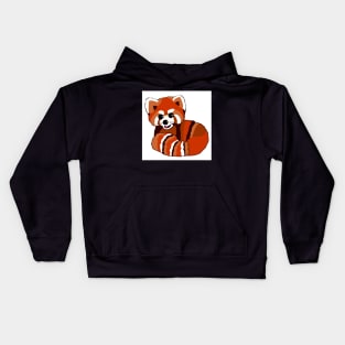 Red panda print Kids Hoodie